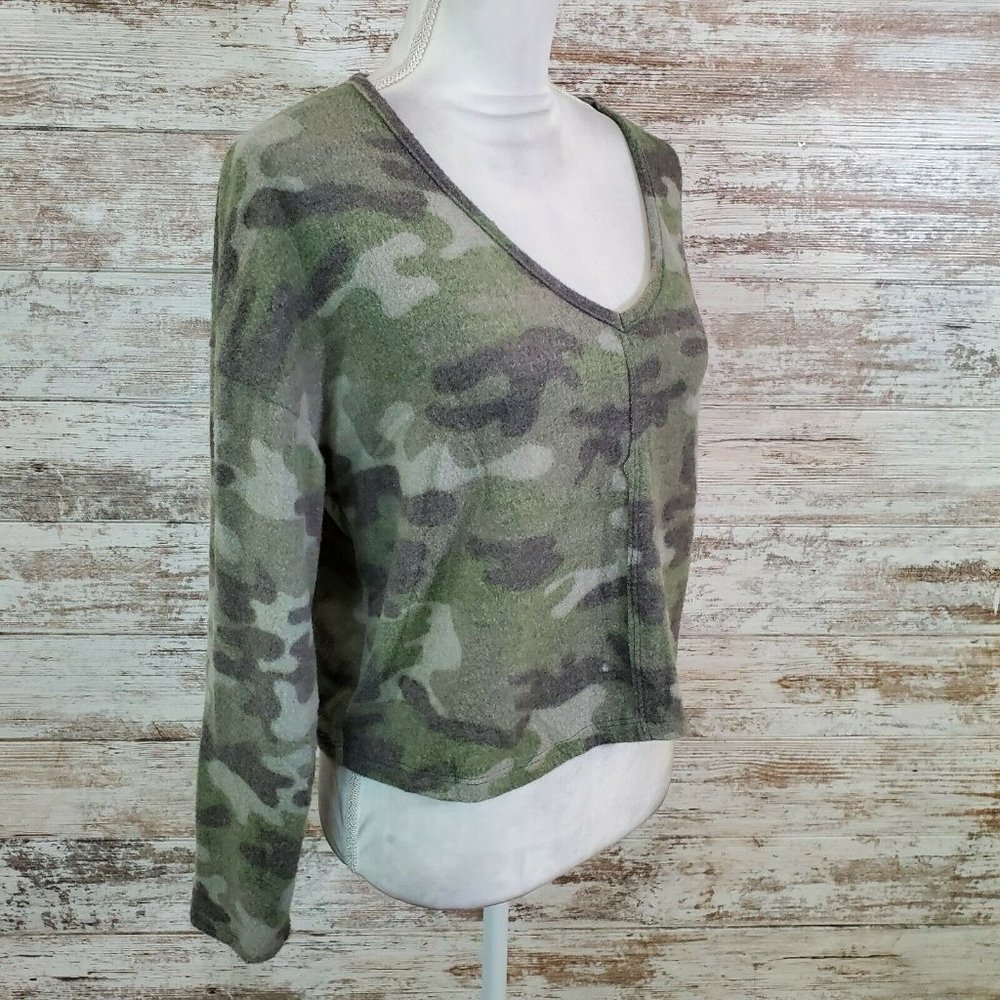 La La Land Creative Co Camo Print Sweater